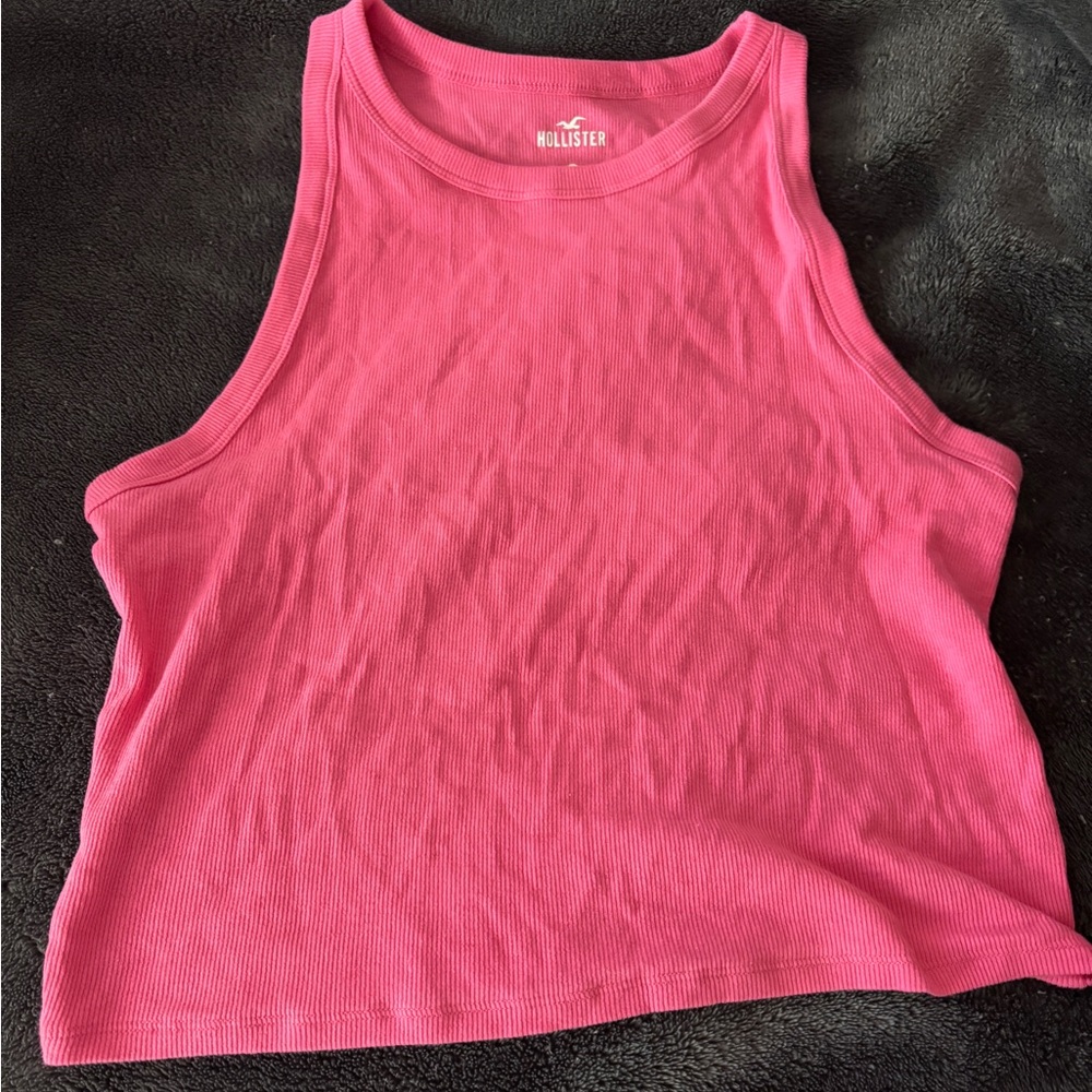pink hollister tank top
